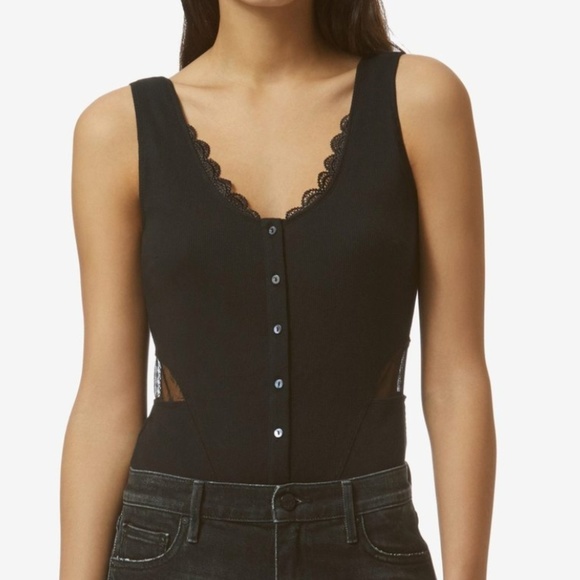 Avec Les Filles Tops - Black Body Suit - Avec Les Filles